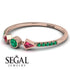 Minimalist Geometric Emerald Ring - Kimberly No. 26 image 3