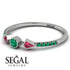 Minimalist Geometric Emerald Ring - Kimberly No. 27 image 3