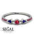 Minimalist Geometric Ruby Ring - Kimberly No. 60 image 2