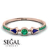 Minimalist Geometric Emerald Ring - Kimberly No. 29 image 2