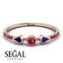 Minimalist Geometric Ruby Ring - Kimberly No. 59 image 2