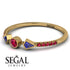 Minimalist Geometric Ruby Ring - Kimberly No. 58 image 3