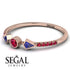 Minimalist Geometric Ruby Ring - Kimberly No. 59 image 3