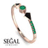Minimalist Geometric Emerald Ring - Kimberly No. 23 image 10