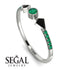Minimalist Geometric Emerald Ring - Kimberly No. 24 image 10