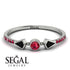 Minimalist Geometric Ruby Ring - Kimberly No. 54 image 2