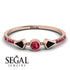 Minimalist Geometric Ruby Ring - Kimberly No. 53 image 2