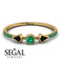 Minimalist Geometric Emerald Ring - Kimberly No. 22 image 2