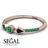 Minimalist Geometric Emerald Ring - Kimberly No. 23 image 3