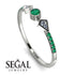 Minimalist Geometric Emerald Ring - Kimberly No. 18 image 10