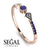 Minimalist Geometric Sapphire Ring - Kimberly No. 62 image 10