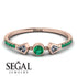 Minimalist Geometric Emerald Ring - Kimberly No. 17 image 2