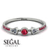 Minimalist Geometric Ruby Ring - Kimberly No. 48 image 2