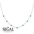 Minimalist Bezel Emerald Necklace - Liv No. 6 image 3