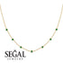 Minimalist Bezel Emerald Necklace - Liv No. 4 image 3