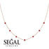 Minimalist Bezel Ruby Necklace - Liv No. 11 image 3