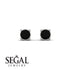 Minimalist Black Diamond Earrings - Myla No. 9 image 5