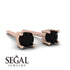 Minimalist Black Diamond Earrings - Myla No. 8 image 2