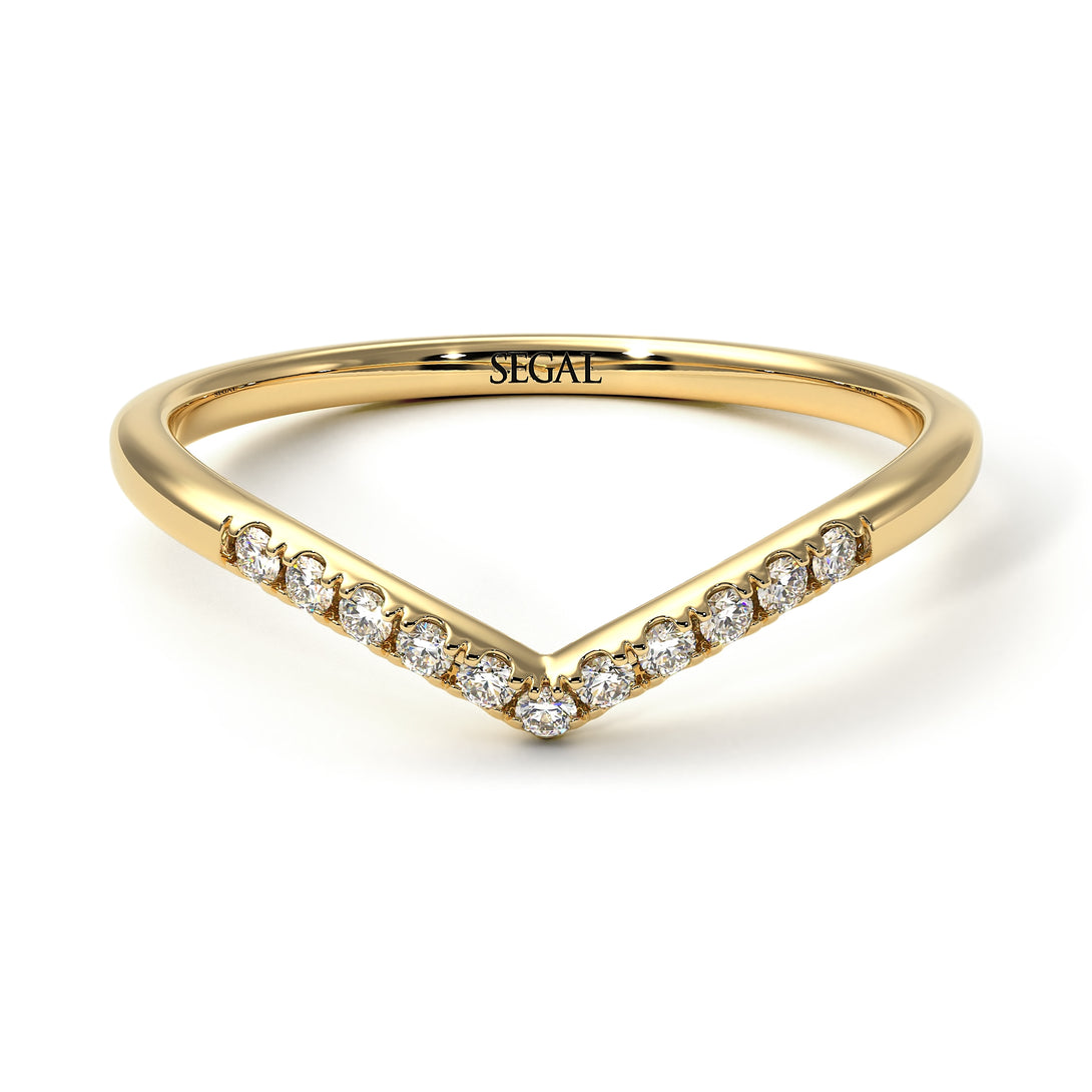 Minimalist V Diamond Ring - Margaret No. 1