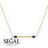 Minimalist Pear Sapphire Necklace - Melissa No. 13 image 4