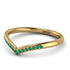 Minimalist V Emerald Ring - Margaret No. 4 image 2
