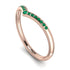 Minimalist V Emerald Ring - Margaret No. 5 image 2