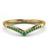 Minimalist V Emerald Ring - Margaret No. 4 image 1