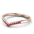 Minimalist V Ruby Ring - Margaret No. 11 image 3