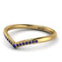 Minimalist V Sapphire Ring - Margaret No. 13 image 2