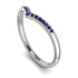 Minimalist V Sapphire Ring - Margaret No. 15 image 2