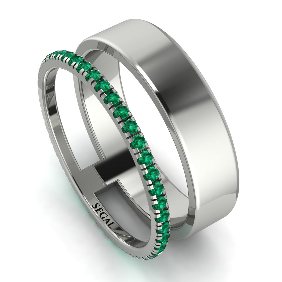 Golden Ratio Emerald Band - Isabel No. 6