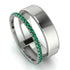 Golden Ratio Emerald Band - Isabel No. 6 image 1