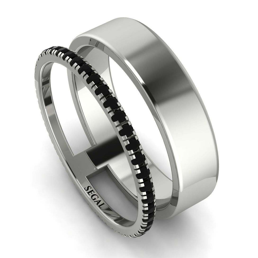 Golden Ratio Black Diamond Band - Isabel No. 9