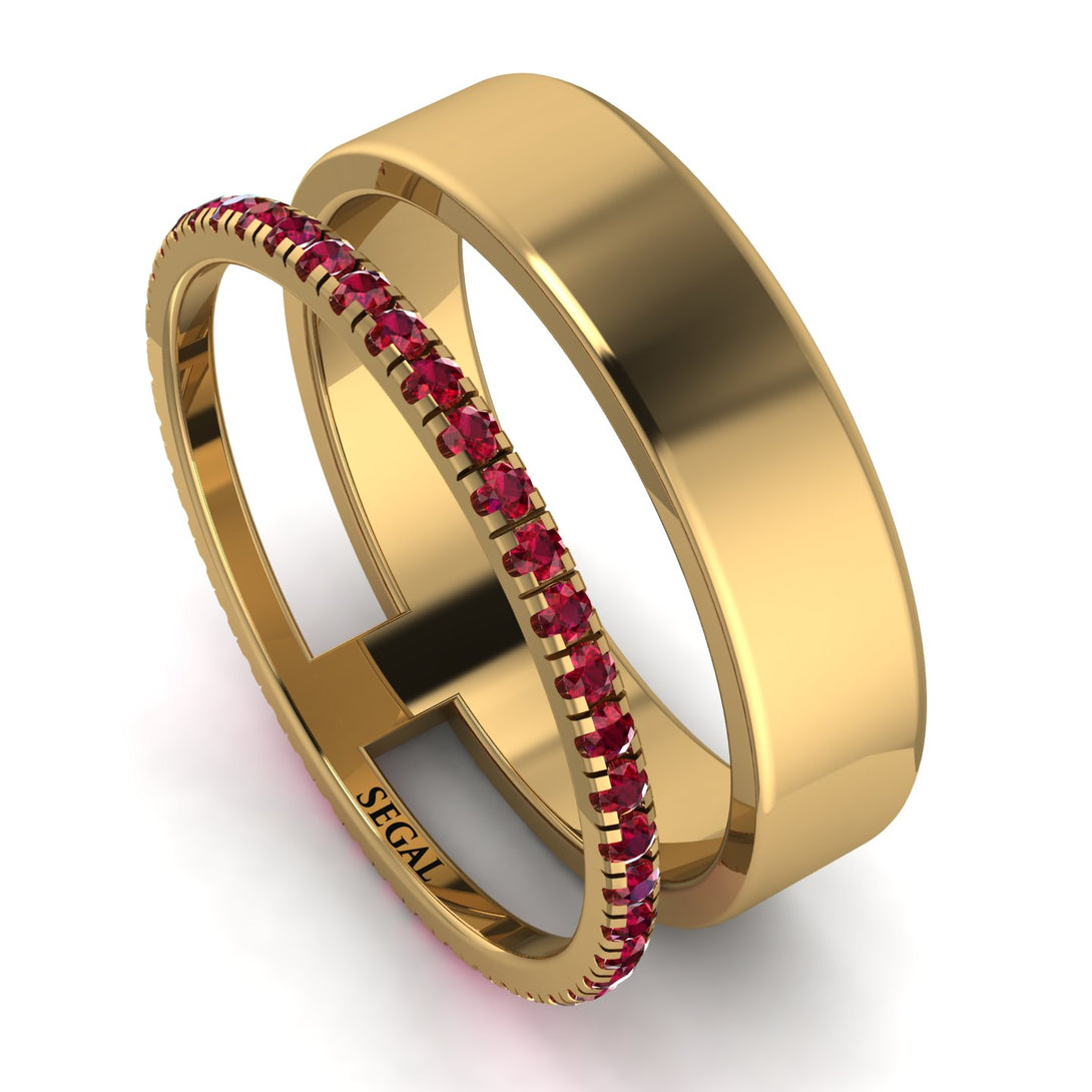 Golden Ratio Ruby Band - Isabel No. 10