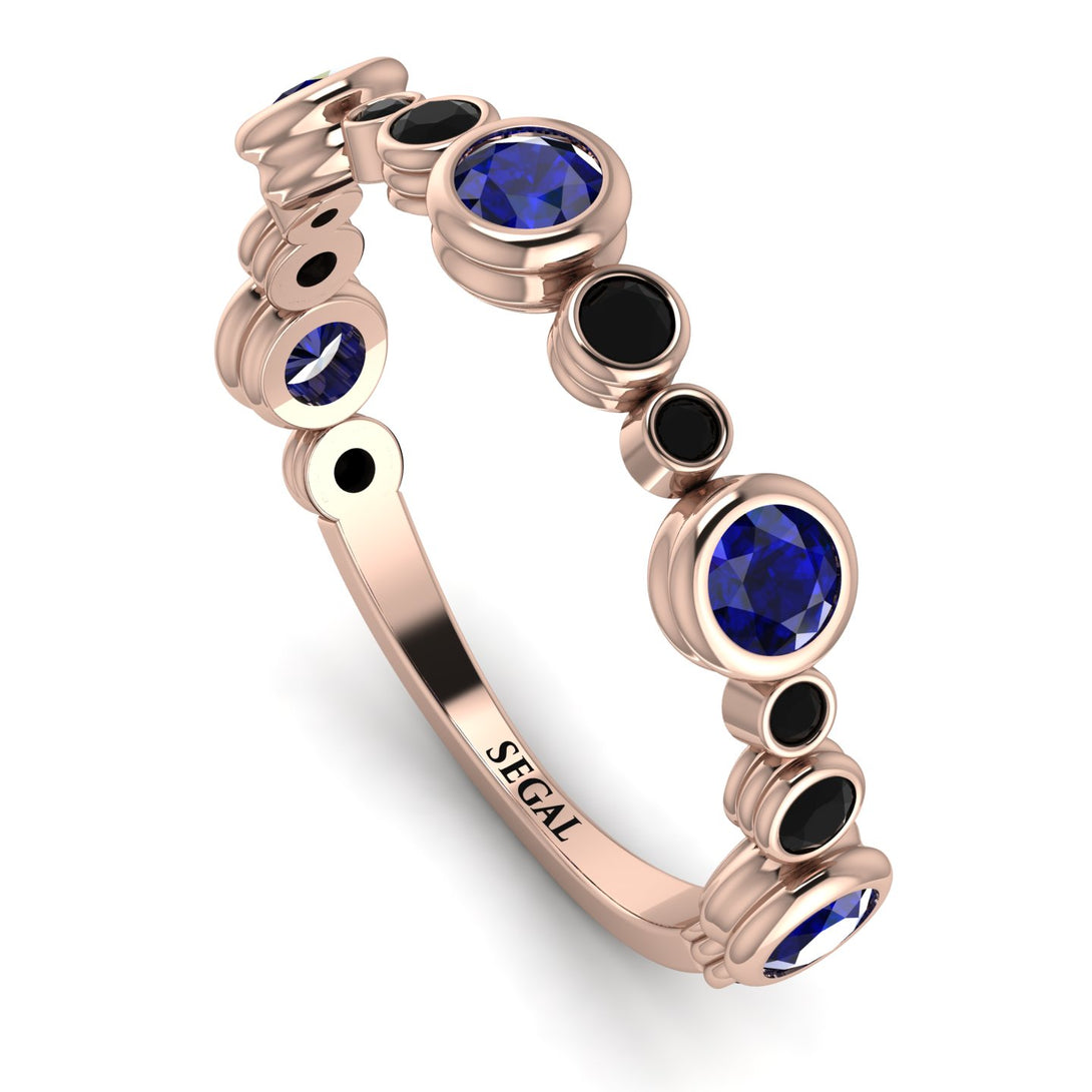 Bezel Sapphire Eternity Band - Valeria No. 44