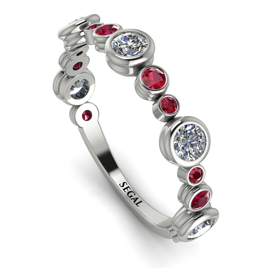 Bezel Diamond Eternity Band - Valeria No. 48