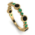 Bezel Black Diamond Eternity Band - Valeria No. 22 image 1