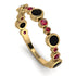 Bezel Black Diamond Eternity Band - Valeria No. 52 image 1