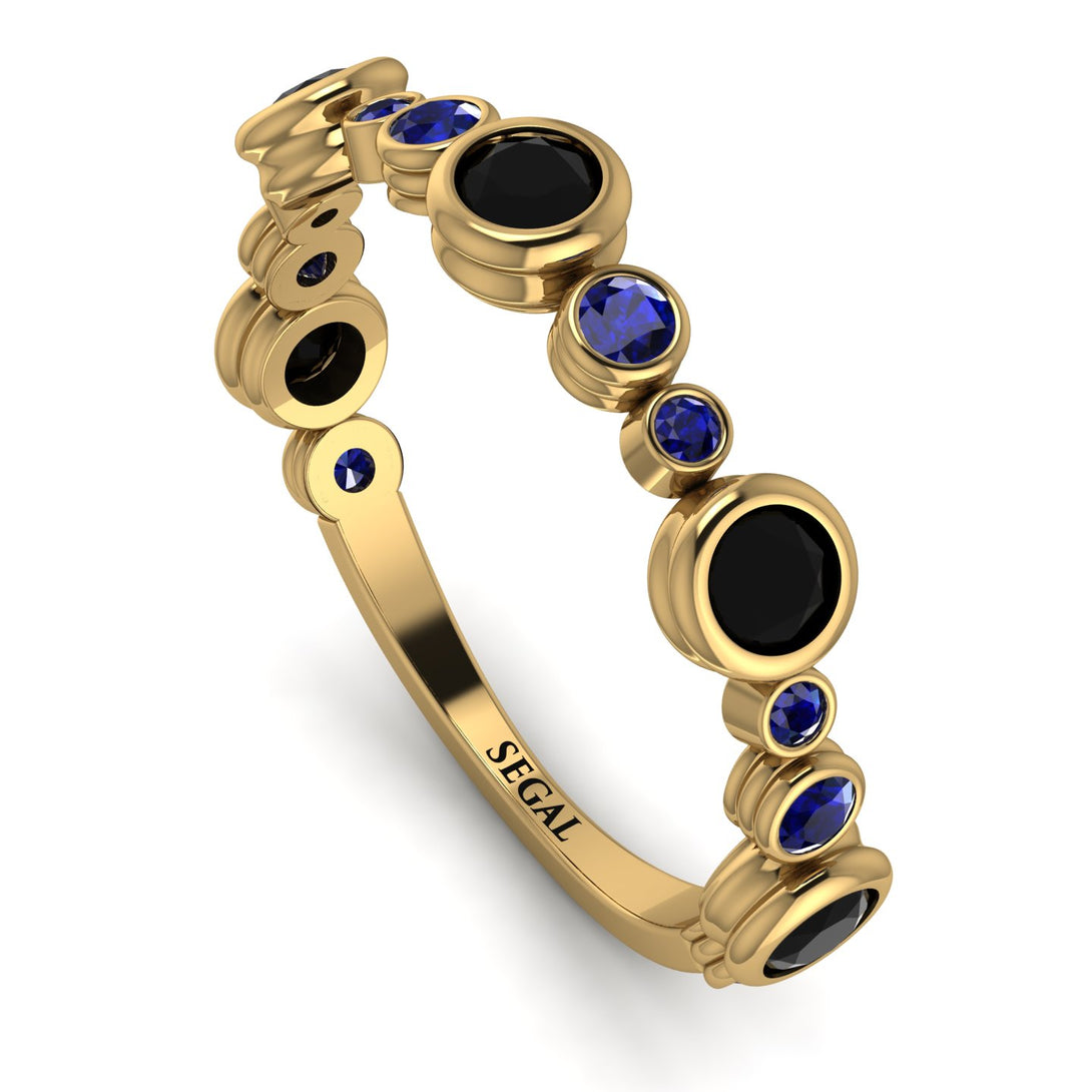 Bezel Black Diamond Eternity Band - Valeria No. 67