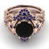 Nature Inspired Black Diamond Bridal Set - Sandra No. 68 image 2