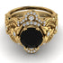 Nature Inspired Black Diamond Bridal Set - Sandra No. 7 image 2