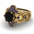 Nature Inspired Black Diamond Bridal Set - Sandra No. 67 image 3