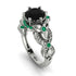 Nature Inspired Black Diamond Ring - Sandra No. 24 image 1