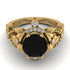 Nature Inspired Black Diamond Ring - Sandra No. 7 image 2