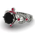 Nature Inspired Black Diamond Ring - Sandra No. 54 image 3