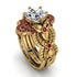 Nature Inspired Diamond Bridal Set - Sandra No. 46 image 1