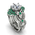 Nature Inspired Diamond Bridal Set - Sandra No. 18 image 1