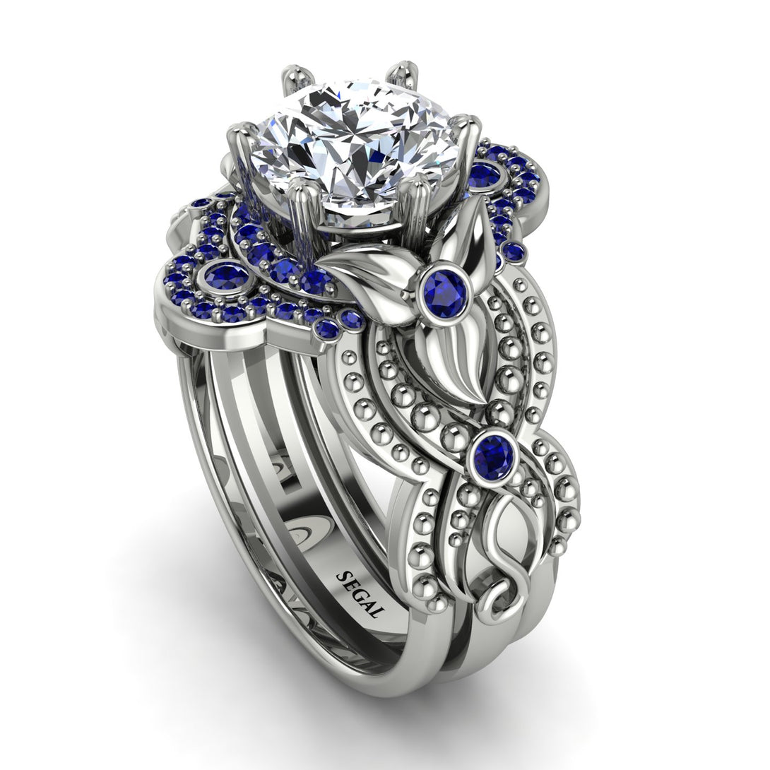 Nature Inspired Diamond Bridal Set - Sandra No. 63