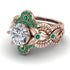 Nature Inspired Diamond Bridal Set - Sandra No. 17 image 3