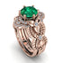 Nature Inspired Emerald Bridal Set - Sandra No. 5 image 1